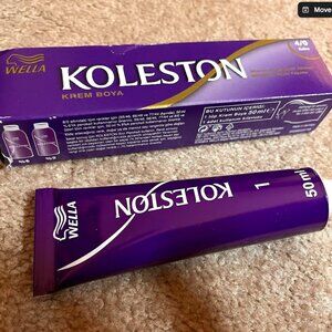 Wella Koleston 4/0 Brown/Natural Permanent Creme Hair Color 50ml tube